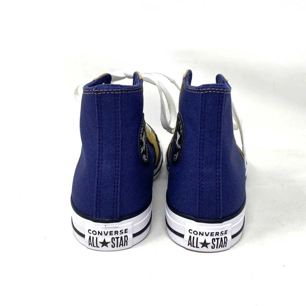 Converse Chuck Taylor High Casual Sneakers Women Shoes Navy Dune Canvas A04535F_6